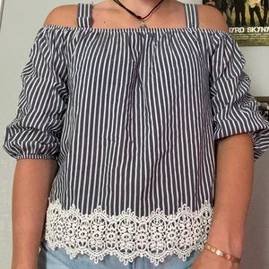 3 for $10 Size Large  striped top